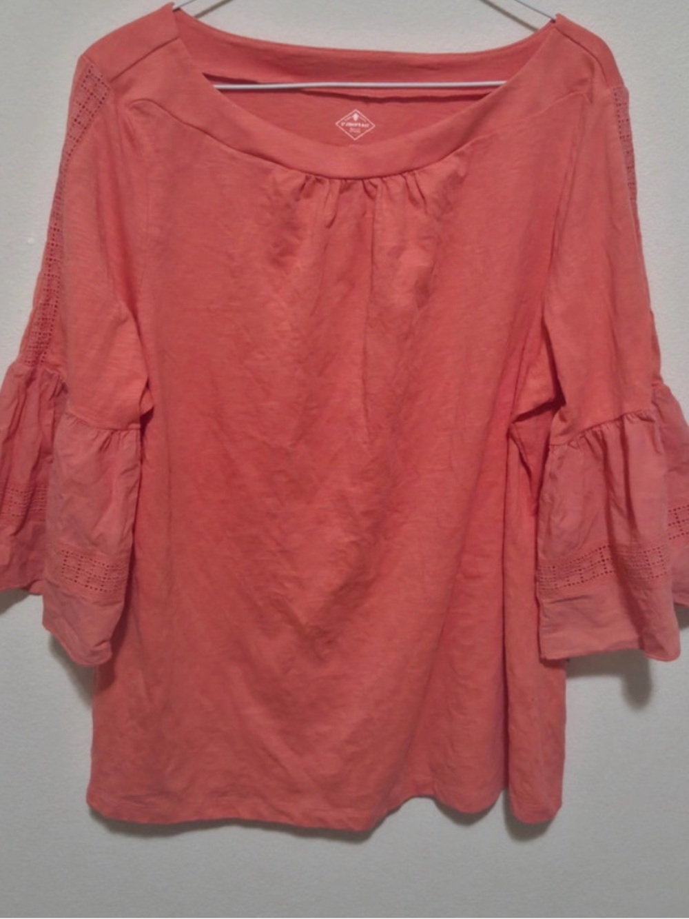 St. John's Bay Coral Bell Sleeve Tunic